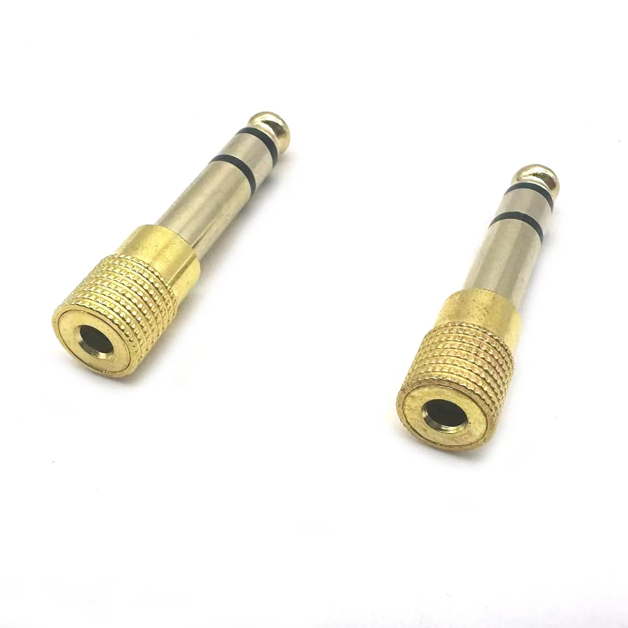 

20pcs Jack 6.35mm Male Plug to 3.5mm Female Connector Headphone Amplifier Audio Adapter Microphone AUX 6.3 3.5mm Converter