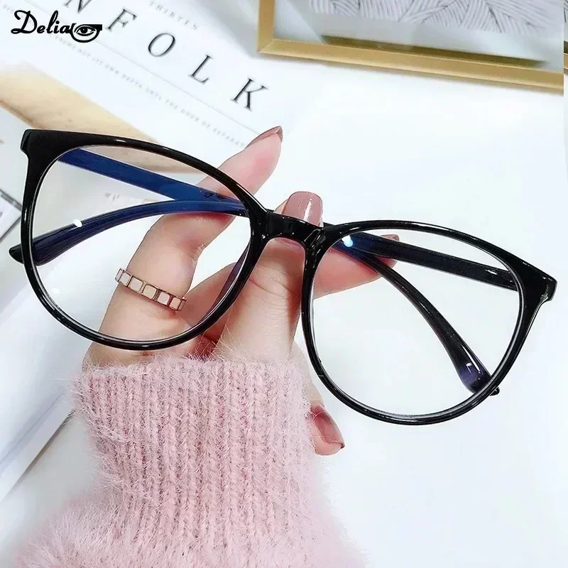 New Transparent Computer Glasses Frame Women Men Anti Blue Light Round Eyewear Blocking Glasses Optical Spectacle Eyeglass 2024 image 6
