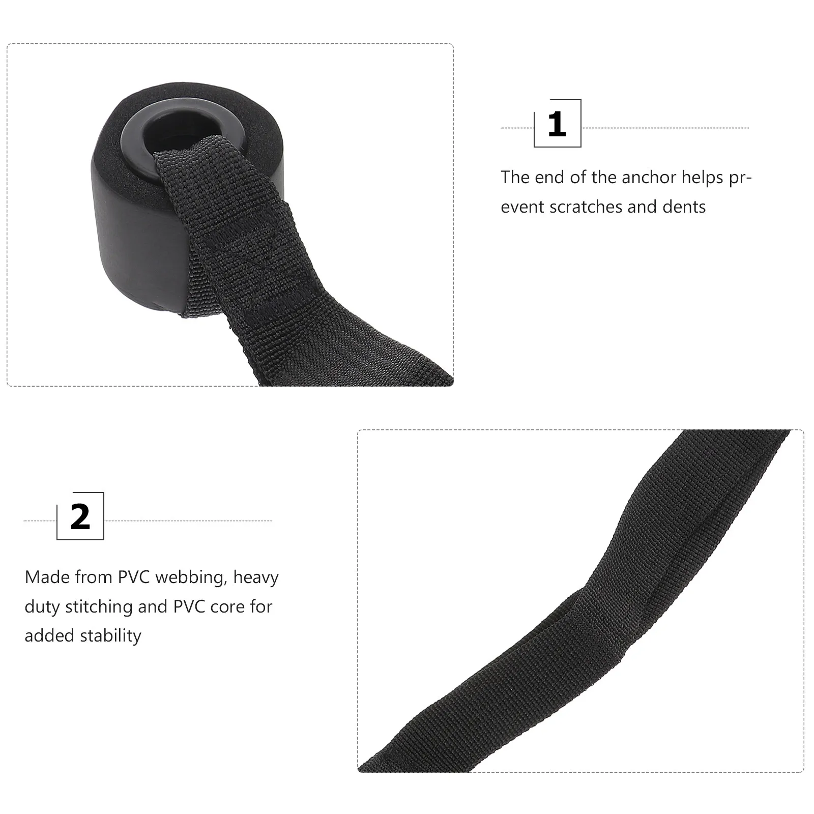 2Pcs Exquisite Workmanship Fitness Door Anchor Strong Pressure Resistance for Exercise Straps Resistance Bands Door Workout Gear
