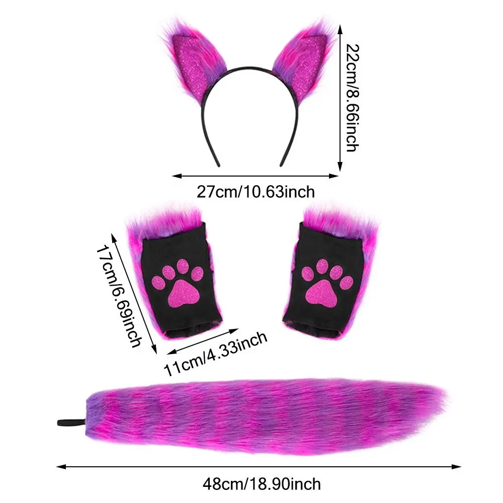 Faux Fur Cat Wolf Fox Costume Accessories Festival Party Masquerade Xmas Halloween Cosplay Costume Accessory Dress Up