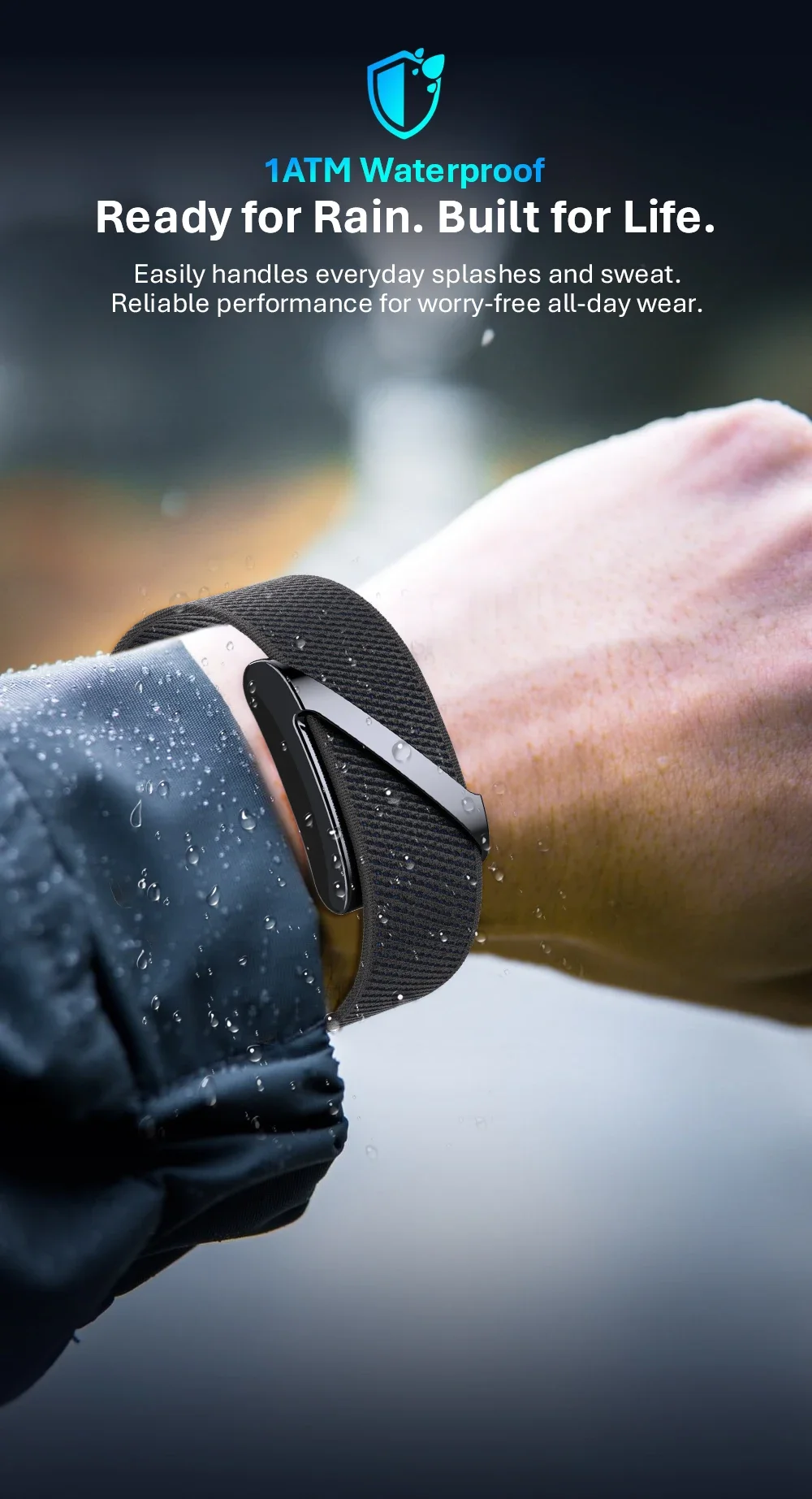 2026 NEUES VWAR LOOP V Smart Band Fitness-Tracker 24/7 EKG&HRV Schlaf-Blutsauerstoff-Körpertemperatur-Überwachung Fitness-Tracker-Band – Detail 9