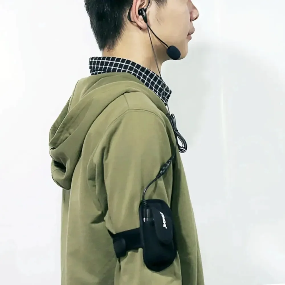 EJEAS-Bolsa de brazalete aplicable a V6C Pro V4C Plus FBIM, Material plástico suave para conductores, intercomunicador de árbitro de bolsillo fácil