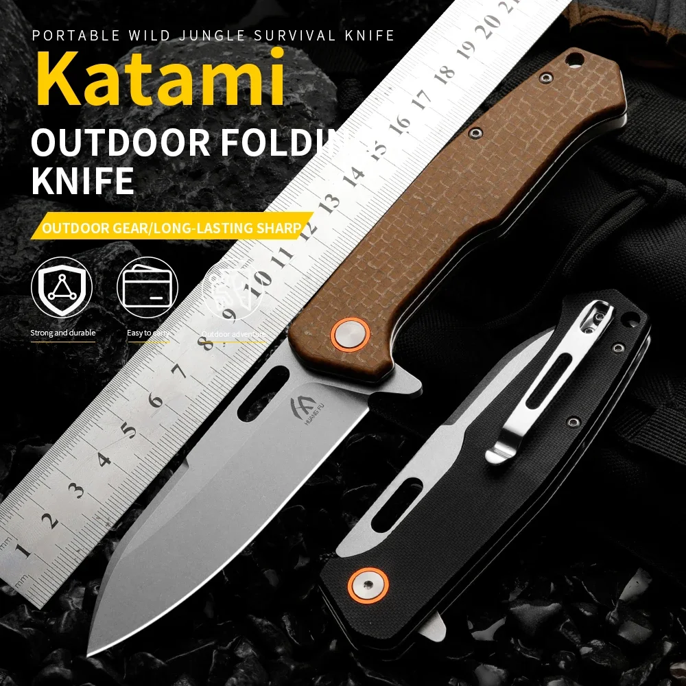 High quality multifunctional folding knife - survival knife for outdoor camping, hunting, and emergency situations, men's gift