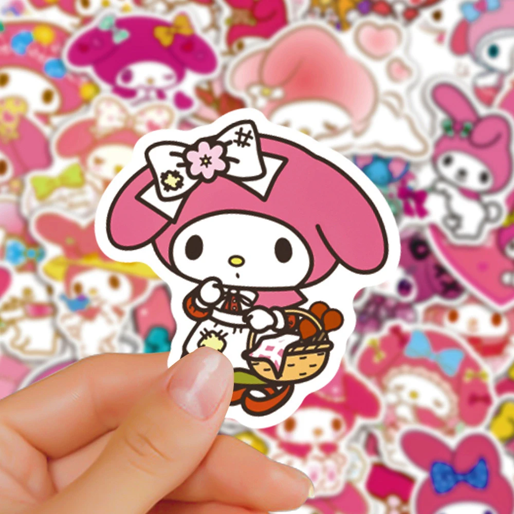 

10/30/50pcs Sanrio My Melody Aesthetic Stickers Kawaii Kids Girls Decal DIY Scrapbooking Stationery Diary Decoration Sticker Toy