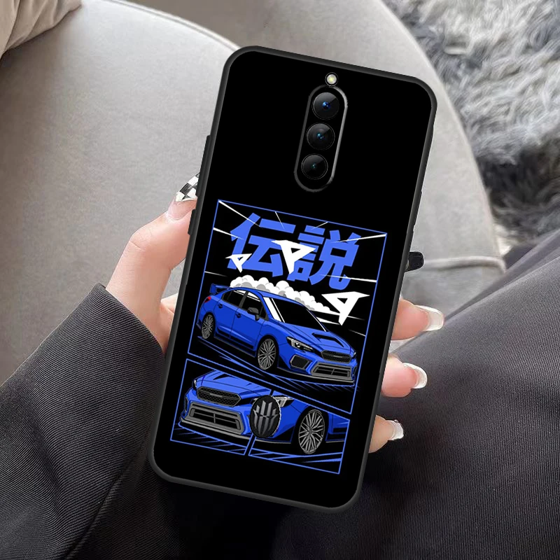 Samochód sportowy JDM Drift etui na ZTE Nubia czerwona magia 8 Pro Plus 6S 7S 6 7 Pro 6R 5G 5S powrót obudowa