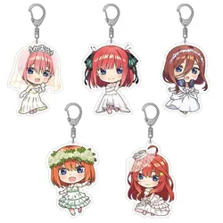 Loen Store The Quintessential Quintuplets official bride anime character acrylic keychain Bag pendant Boys girls holiday gift