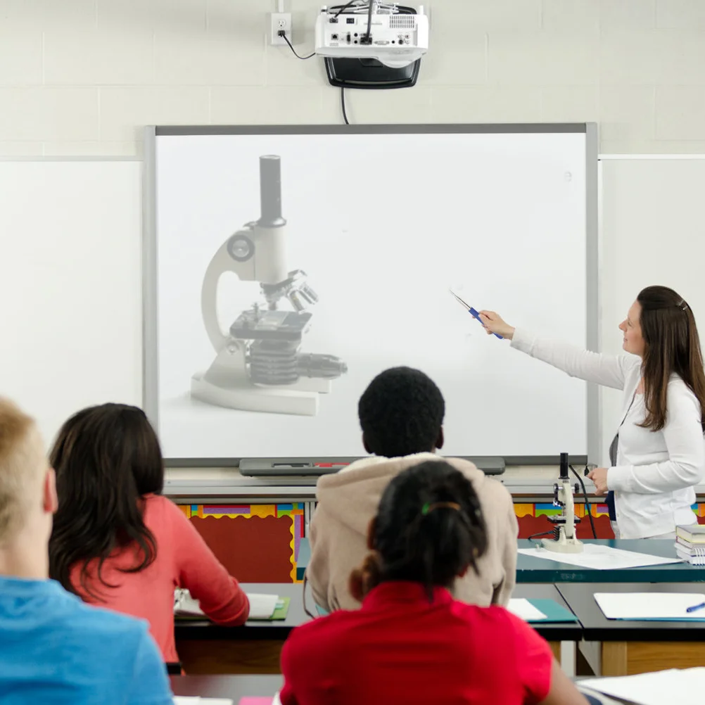 

Stainless Steel Telescopic Touch Blue Teacher for Classroom Multimedia Whiteboard Stylus Office