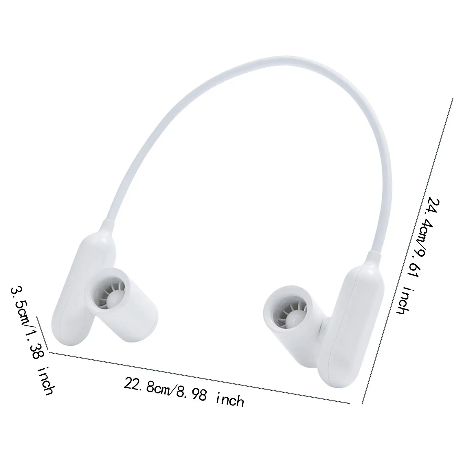 Ventilador de resfriamento pessoal para pendurar no pescoço para atividades externas, ciclismo, esportes