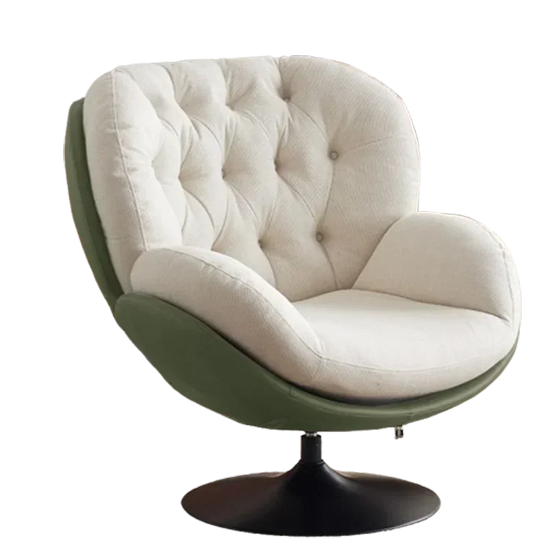 #Single Simple Modern Chair Recliner Leisure Balcony Designer Lazy Chair Relaxing Swivel Sedie Da Soggiorno Nordic Furniture