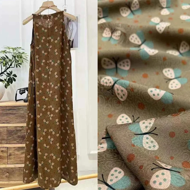 

114 см, ширина 25 мм, шелковая ткань Hualuo с принтом бабочки для шитья своими руками, летнее горячее сезонное платье, юбка, брюки, крутая пижама R2130