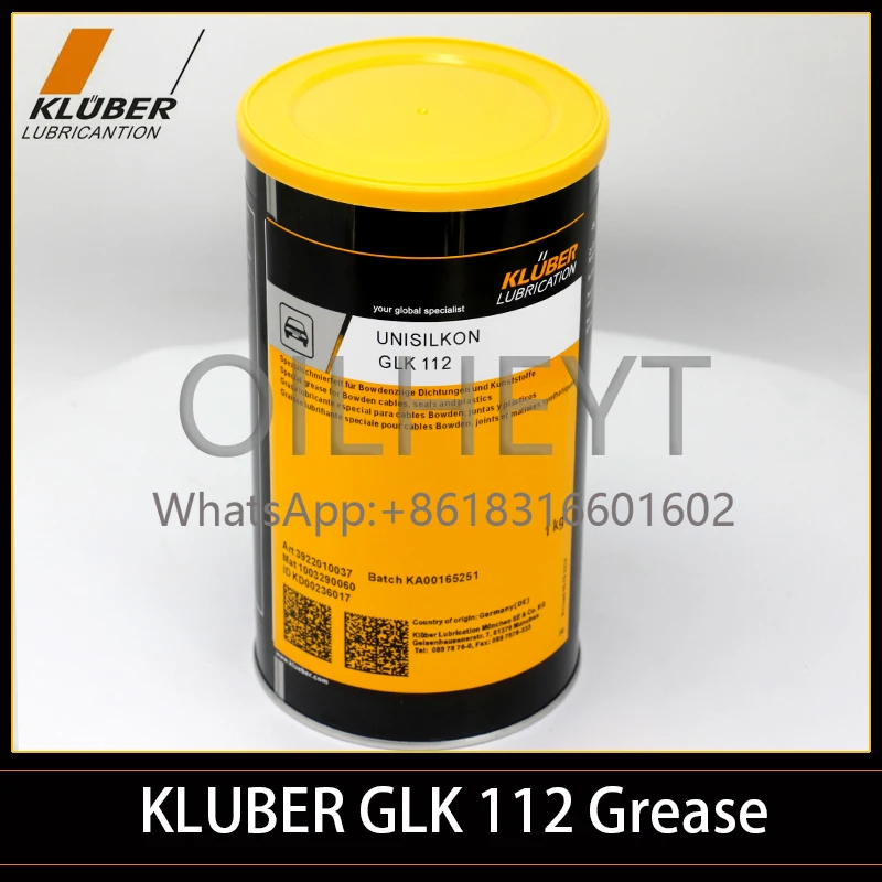 KluberUNISILKON GLK 112 is primarily used for the lubrication of rubber/metal, plastic/metal or plastic/plastic friction pairing