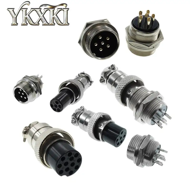 1PCS/LOT GX20 2P 3P 4P 5P 6P 7P 8P 9P 10P 12P Pin Docking Aviation Plug Socket Waterproof Circular Connector