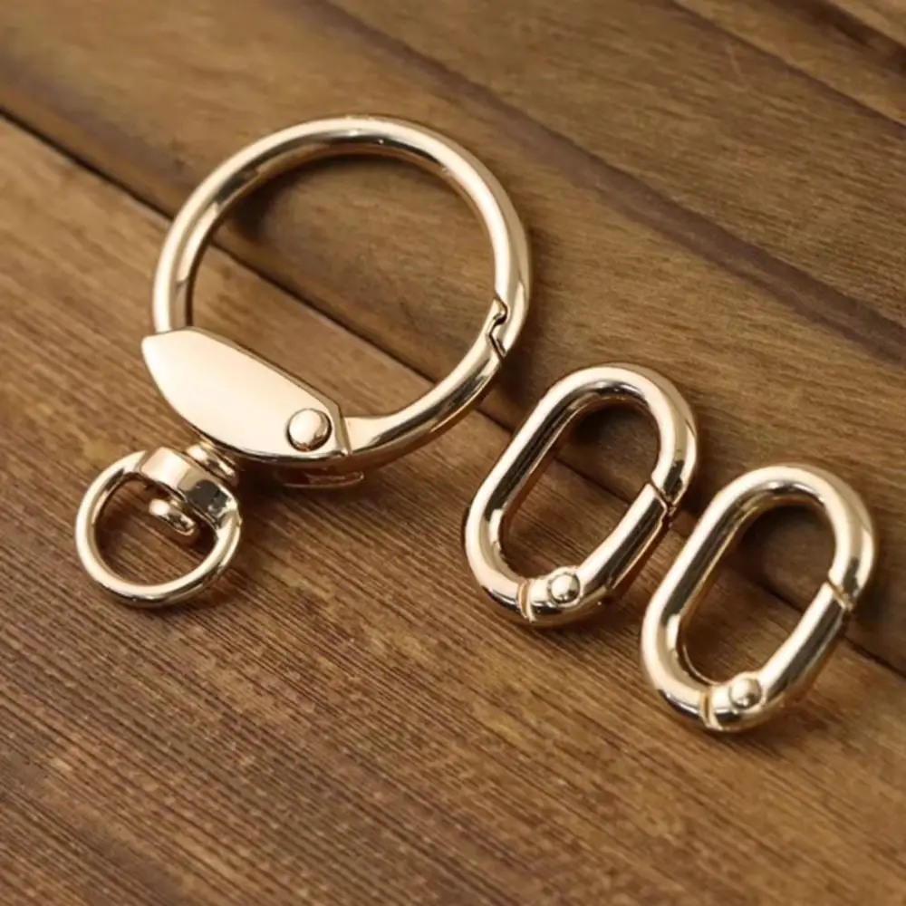 2 PCS Connector Clasps Metal Swivel Clasp Clips Spring Ring Hook Rings Lobster Claw Clasp Clasps Keys Management