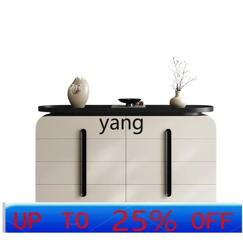 LMM dining side cabinet living room wall storage multi-functional solid wood cabinet