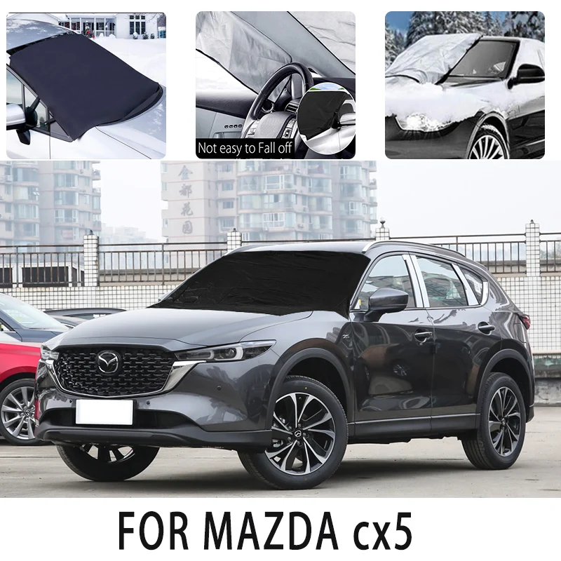 

Чехол Carsnow, переднее покрытие для MAZDA cx5, защита от снега, теплоизоляция, защита от солнца, ветра, мороза, автомобильные аксессуары