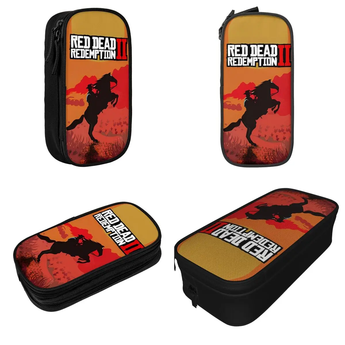 Red Dead Redemptions 2 Game Accessories Pen Box Large Capacity Kids School Supplies Pencil Box Gift