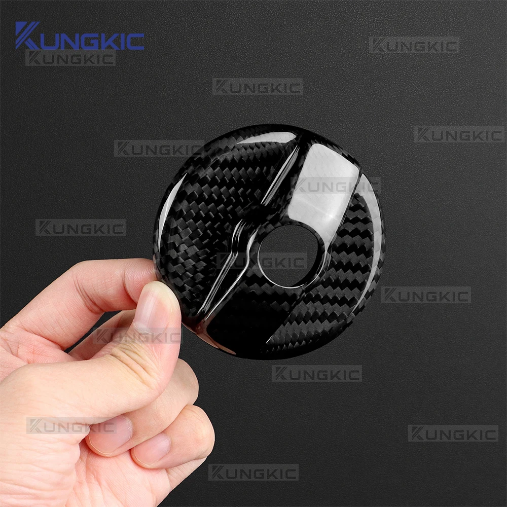 لسيارات فيات 500 500C موديلات 2008 2009 2010 2011 2012 2013 2014 2015-2024، وأبارث 595 595C 695 695C 2012-2024، غطاء خزان الوقود الداخلي للسيارة من ألياف الكربون الصلبة الجافة واليد اليسرى واليد اليمنى #3