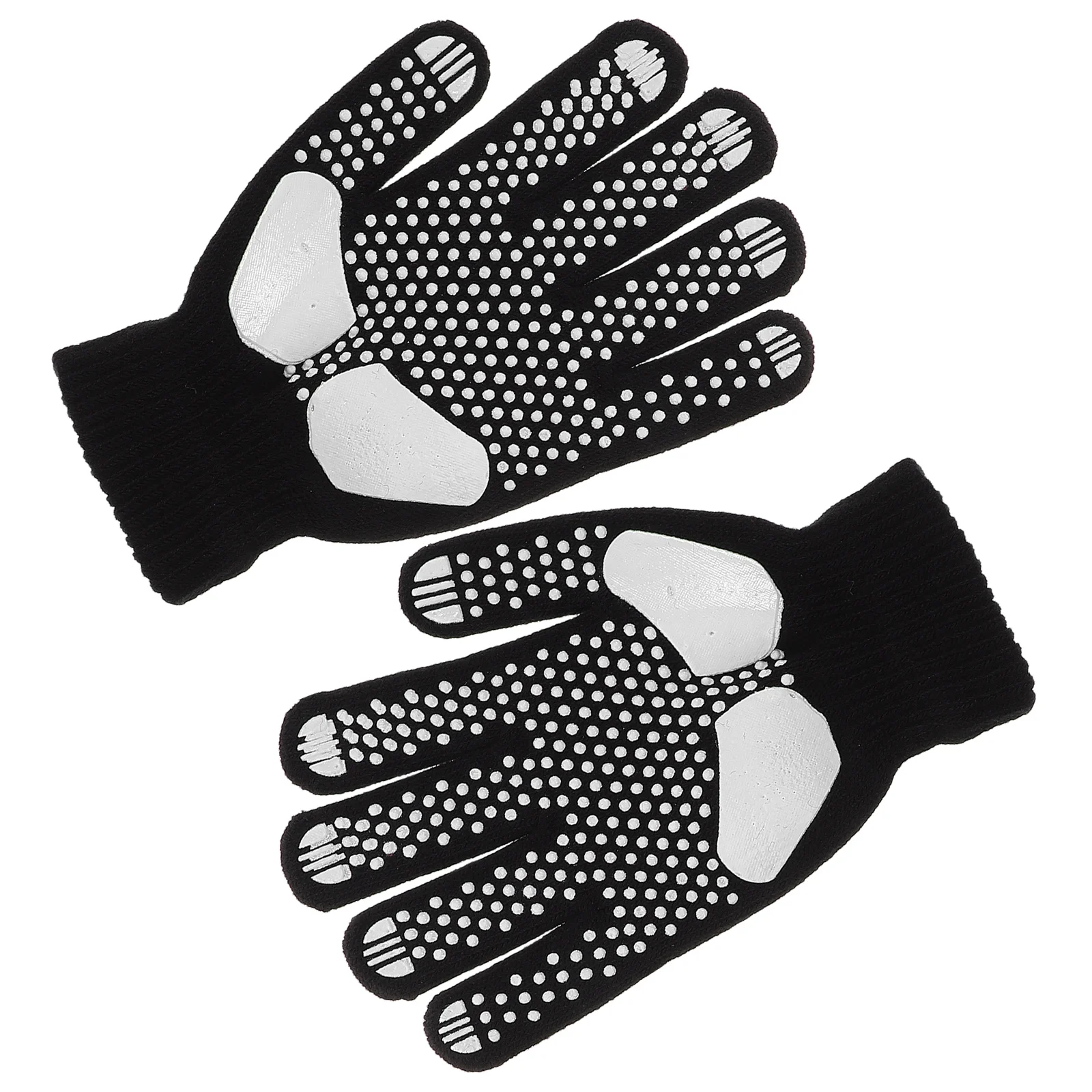 

Thickened AntiSlip Ski Gloves for Kids Ice Skating Black Youth Snowboard Child Sports Accessories Portable Durable Comfortable