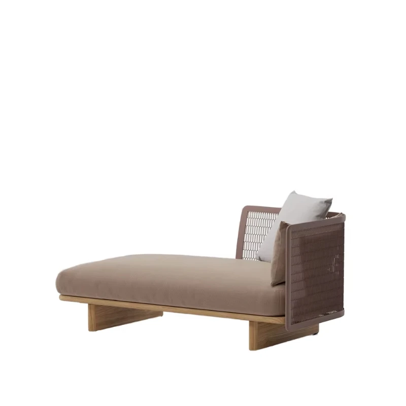

Custom Aluminum Outdoor Right Arm Sofa for Hotels Courtyards Villas Parks Apartments; Leisure Garden Furniture