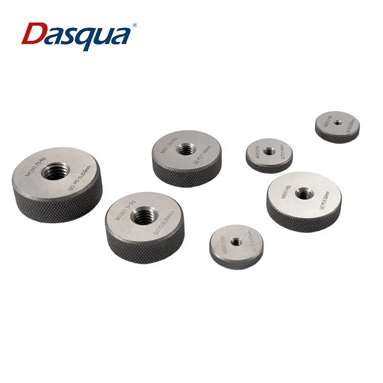 Dasqua ANSI B1.2 DIN ISO 1502 7Pcs Thread Ring Gauge Set Go&No-Go