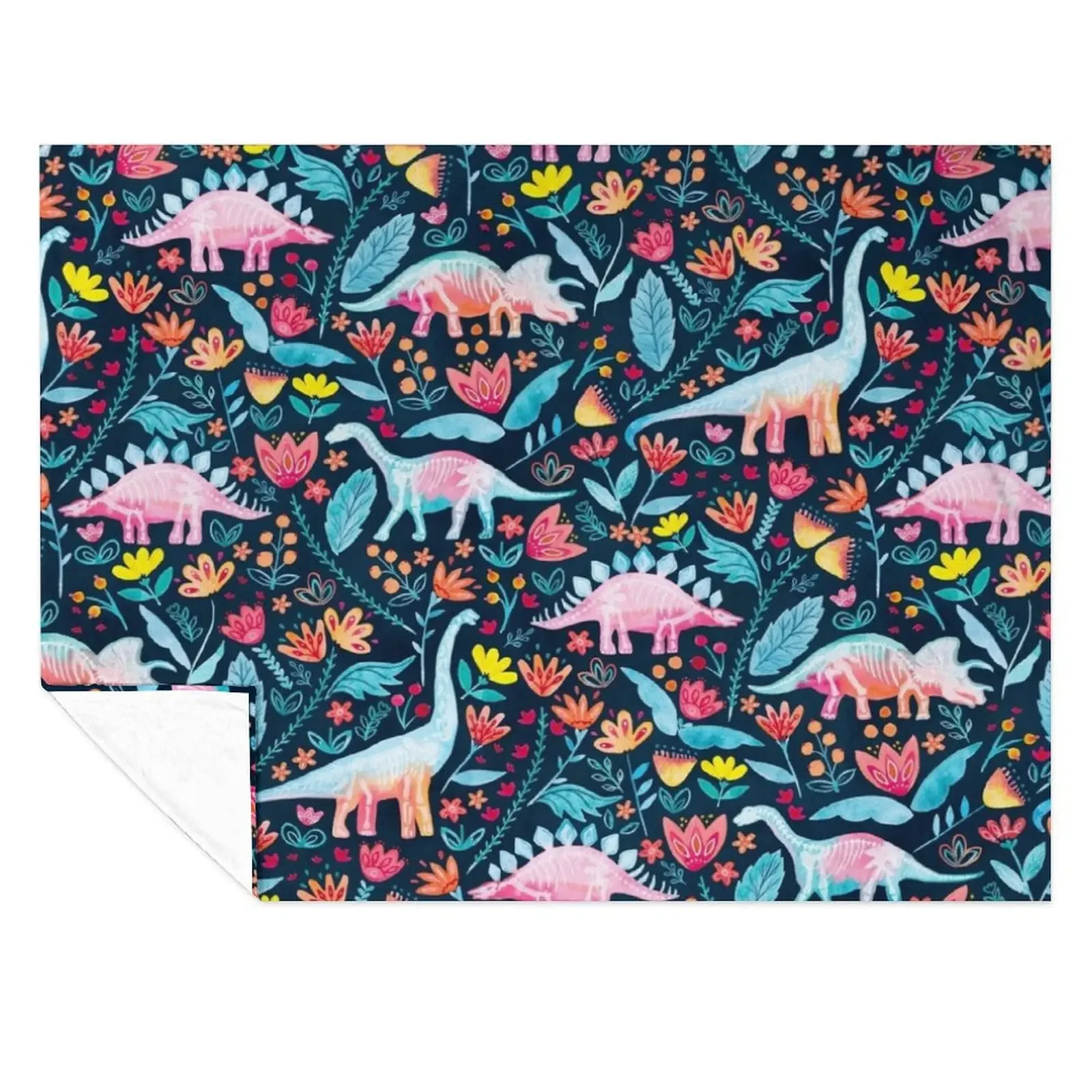 

Dinosaur Delight Throw Blanket warm for winter Luxury Plaid for winter Blankets