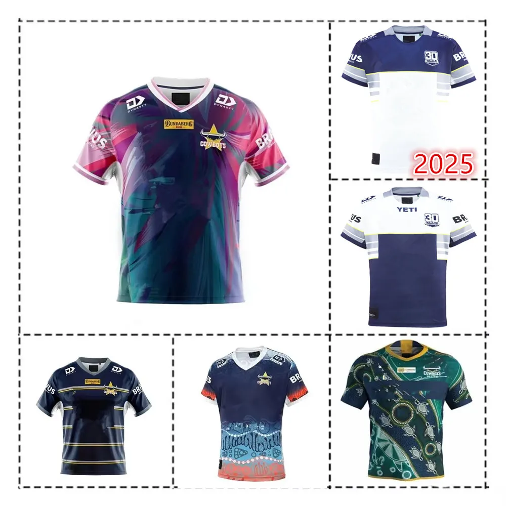 2021-22/2025 North Queensland Cowboys Home/ Away Singlet Rugby Jersey - Mens Size:S-5XL