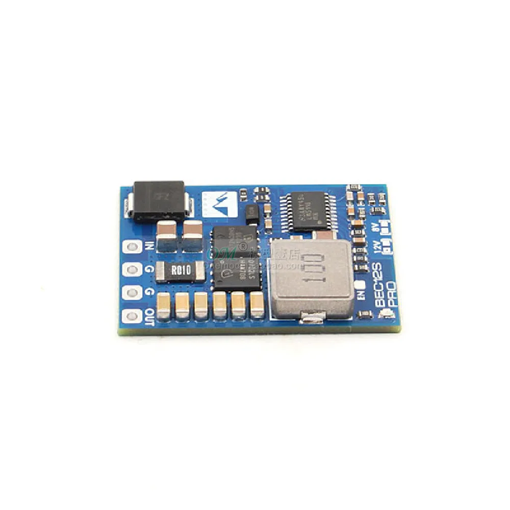 MATEKSYS BEC12S-PRO Voltage Regulator Module, 9-55V Input to 5V/8V/12V 5A Output, Step-Down BEC Module for FPV Drone & RC Model