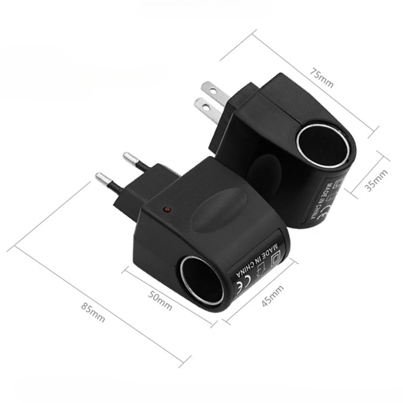 Car Cigarette Lighter Adapter AC 220V To DC 12V EU US Plug Converter Wall Power Socket Plug Adapter Auto Converter Car Accessory