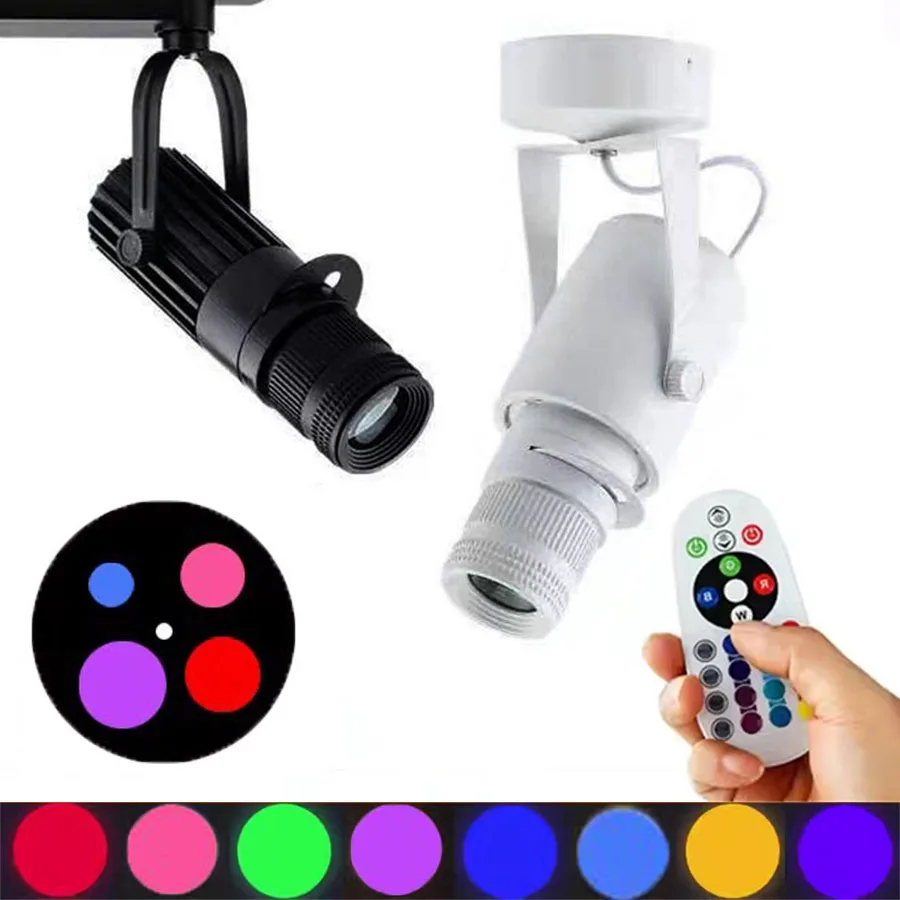 

18W 30W RGB Color Zoomable LED Ceiling Spotlights Adjustable Focus LED Track Light Stage Bar Restaurant Cafe LED Track Spotlight