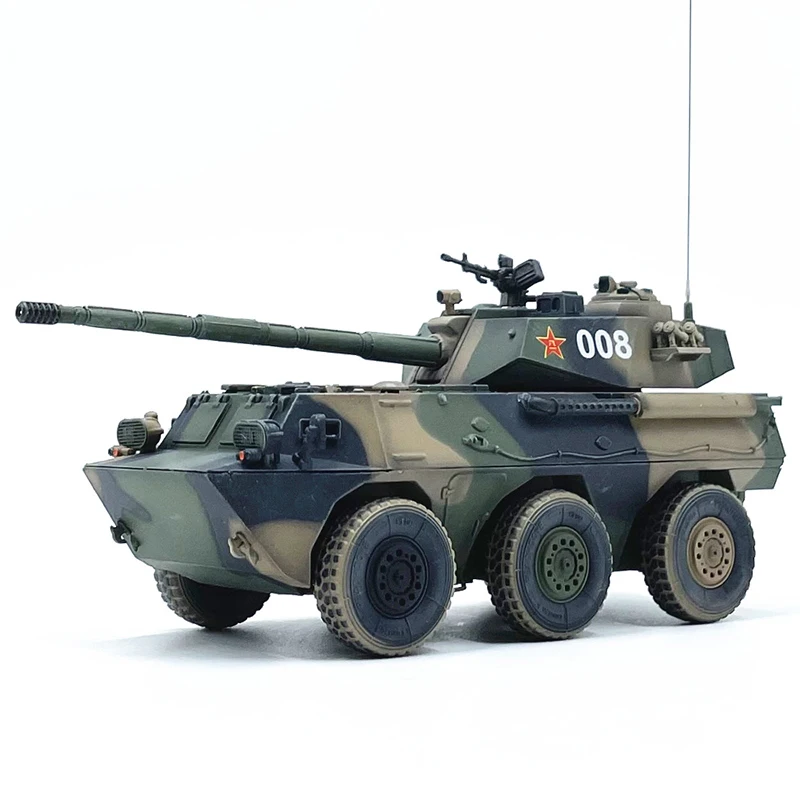 Diecast 1:72 Scale Chinese PTL02 Wheeled Combat Vehicle Simulation Armored Vehicle Delicacy Model Static Collectible Toy