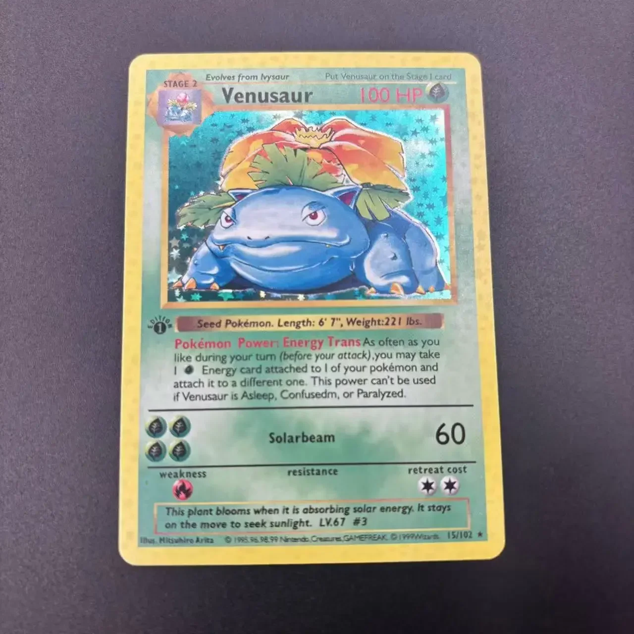 DIY PTCG Collection Cards 1999 1ST EDITION CHARIZARD VENUSAUR Self Made Single Card Classic Game Anime Cards Gift Toy