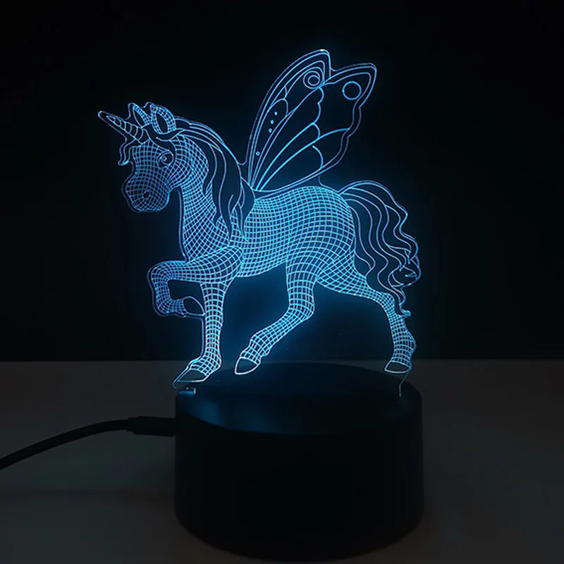 Veilleuse 3D de la série Nairobi Orn, lumière de style LED, tactile, télécommande, cadeau créatif, lampe de table, cadeau mignon pour les amis