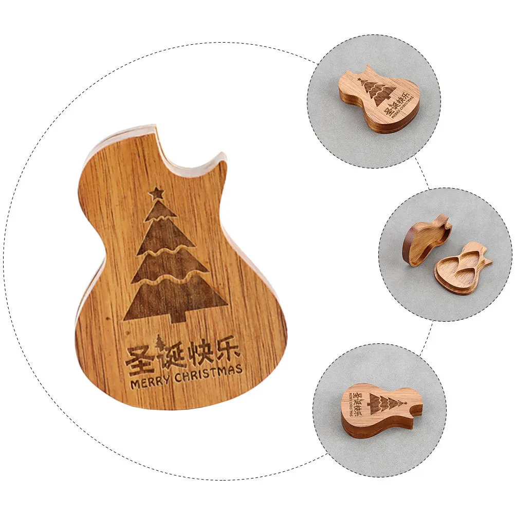 

Guitar Pick Display Holder Case Ukulele Wood Picks Organiser Holders Storage Container
