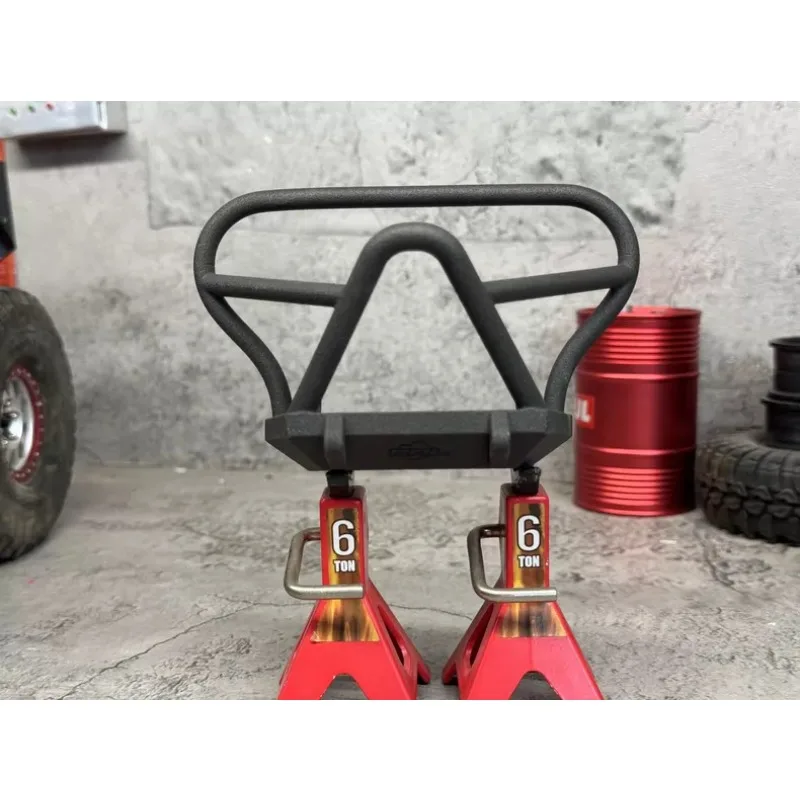 For Axial SCX10 III 1/10 RC Crawler CJ-7 Simulation Bull Bar Front Bumper, Nylon Sintered Material RC Crawler Upgrade Part
