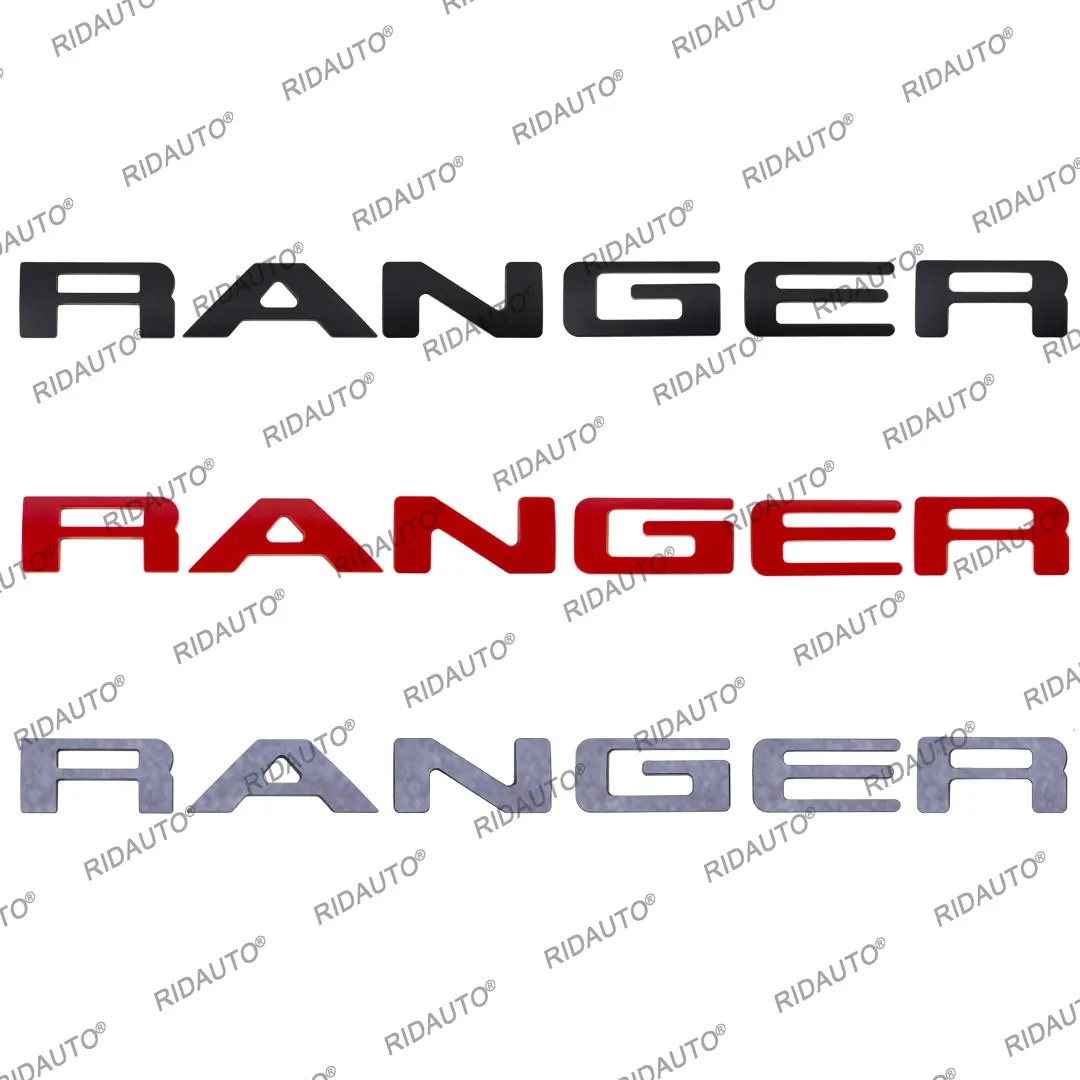 High Quality ABS 3D Emblem Fit For Ford Ranger T9 2022 2023 Wildtrak Sport XLT XL+ XL Back Door Logo Letters