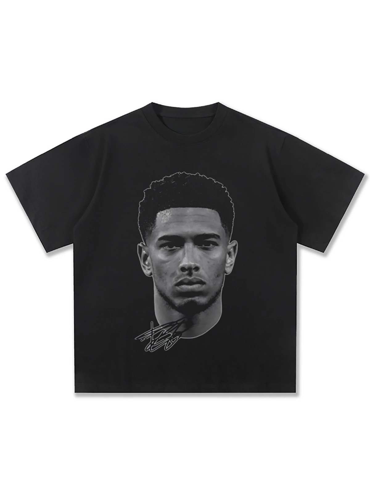 Fußball Bellingham Figur Bedrucktes T-Shirt Herren Damen Kurzarm Baumwoll-T-Shirt Herren-T-Shirts 2026 Sommer Neue Herrenbekleidung – Detail 7