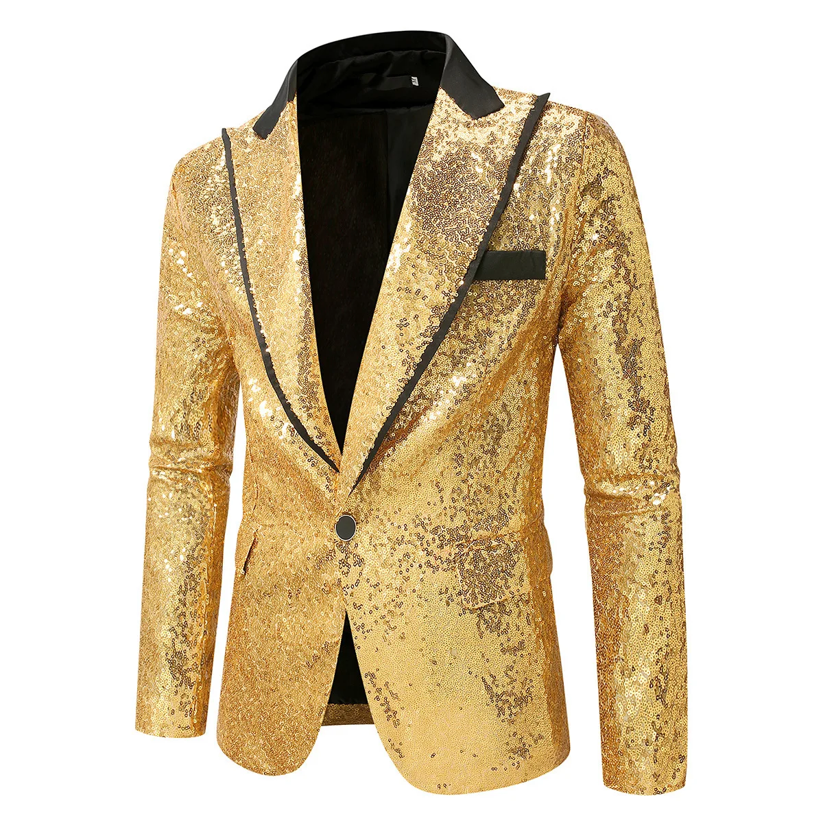 

Color Matching For Banquet Performance Dress Suit Blaser Masculino 2026 Men's Sequined Disco Suit Party Stage Host Suit Jacket