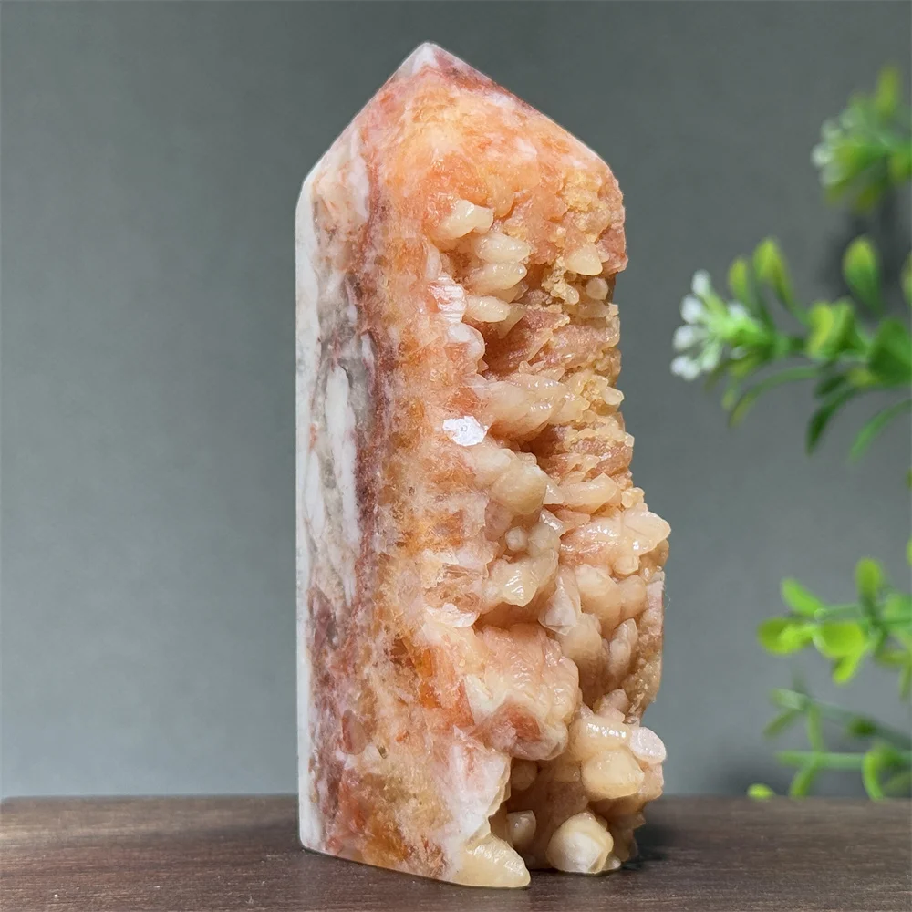 Natural Calcite Obelisk Mineral Rock Healing Reiki Energy Home Feng Shui Decoration Gift Crystal Gemstone