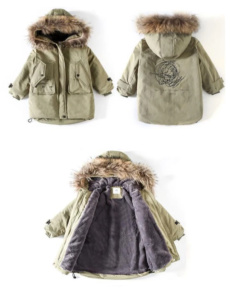 Nuovo di alta qualità inverno bambino ragazzo cappotti giacca Parka Big Kids Thicking cappotto caldo 6 8 10 12 14 anni Puffer capispalla con