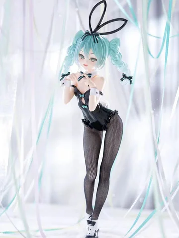 28cm Hatsune Miku Bunny Girl In Stockings Two Kinds Figure Model Statue Boys Collection Desktop Decoration Ornament Toys Gifts