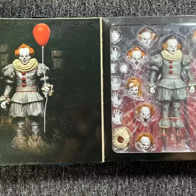 Anime NECA IT Pennywise Deluxe Edition 7 Action Figures Ultimate Horror Collectible Model Desktop Ornament Surprise Toys Gifts