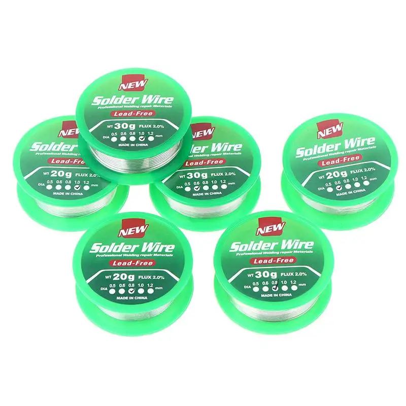 

0.6/0.8/1mm Lead-free Low Temperature Flux-cored Solder Wire Tin No Washing Rosin Core Solder Wire Sn99.3Cu0.7