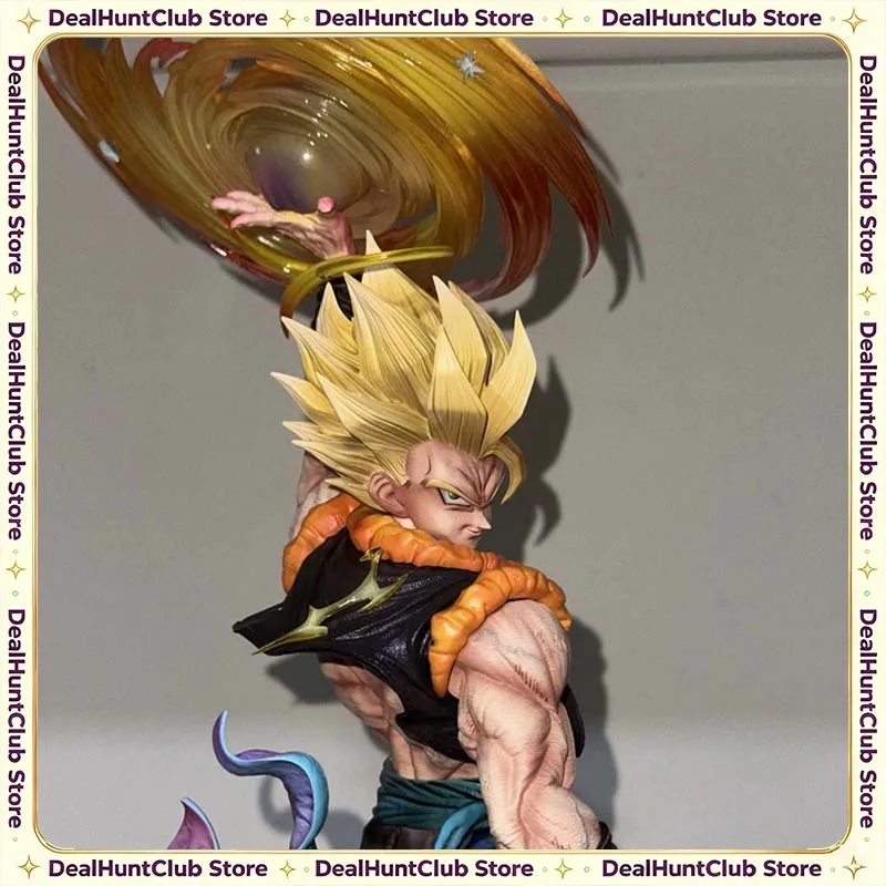 Jt Studio Cloud-Rising Gogeta Dragon Ball Z SSJ3 18,5 Zoll/47 cm PVC-Figur mit austauschbaren Köpfen, beweglichen Gelenken, Sammlermodell
