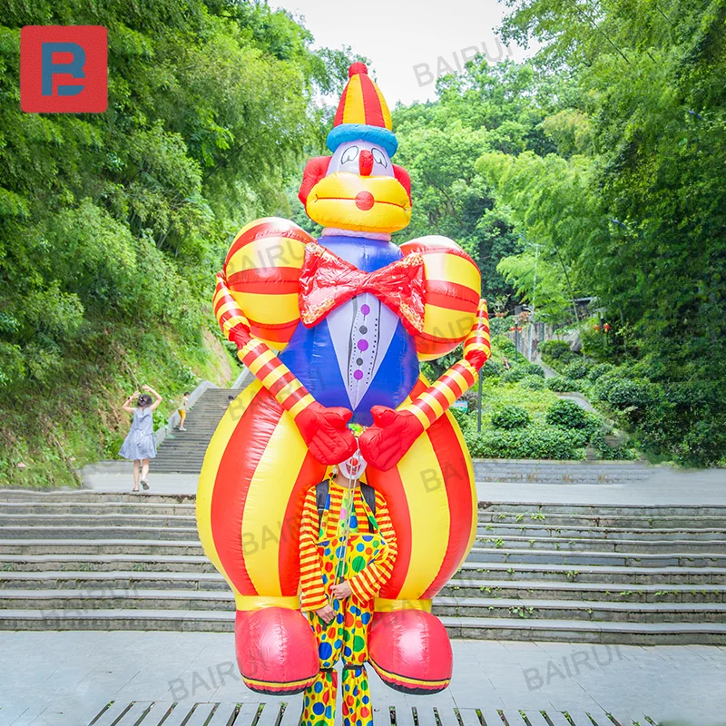 3.5m Giant Inflatable Clown Walking Joker Cartoon Parade