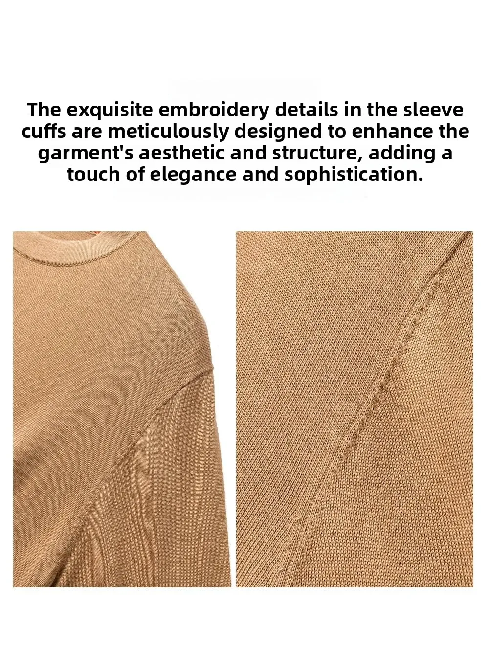 Men's Long Sleeve Knitted Shirt Thin round Neck Casual T-shirt Three Season Wearable Standard Fit Fashion Urban Style