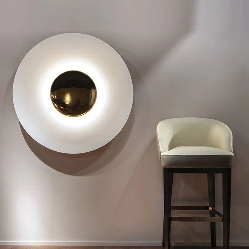 Round LED Wall Lamp Modern Nordic Wall Lights sconces Indoor Lighting Room Decor Living Room Bedroom Bedside Light Fixture