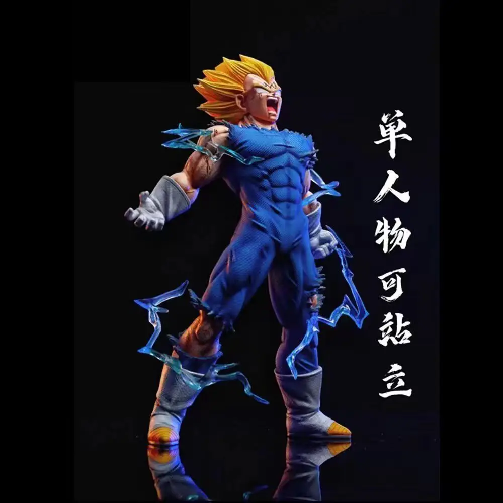 Hot Statue Figurine 27cm Dragon Ball Z Majin Vegeta Anime Figure Self-destruct Super Saiyan Action Figures Pvc Model Toys Gift