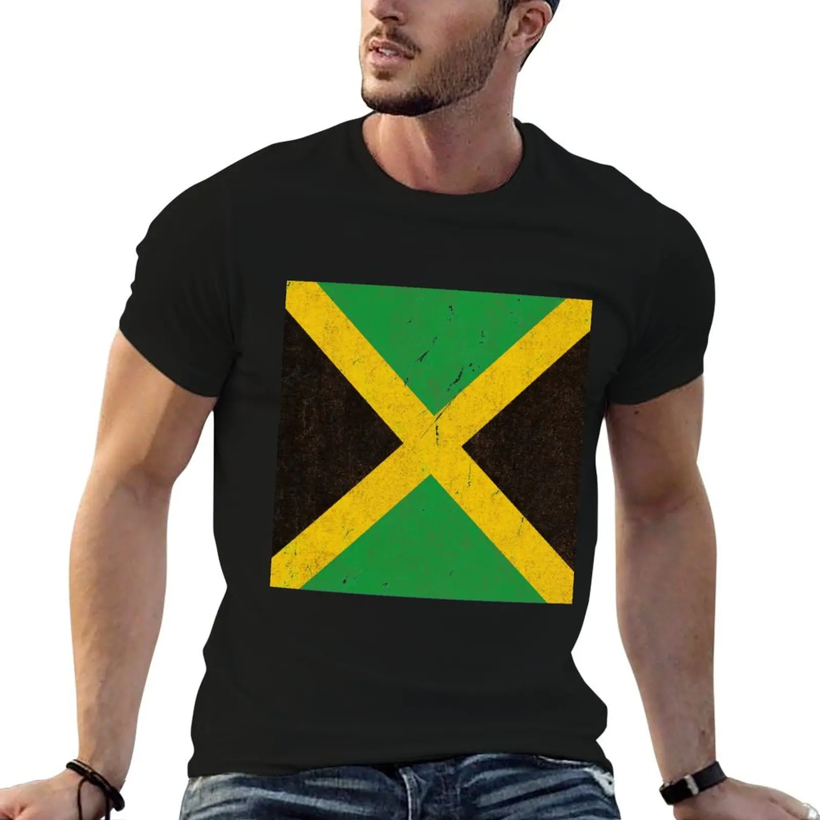 

Jamaica Flag T-Shirt t shirt man plain t shirts for man cotton funny t shirt custom print T-shirt