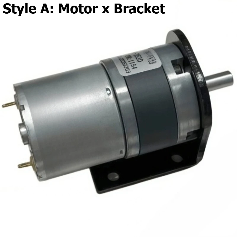 36-3530 Planetary DC Speed Reduction Motor 12V/24V, Speed Control Motor with Metal Tooth Belt Governor, Bracket