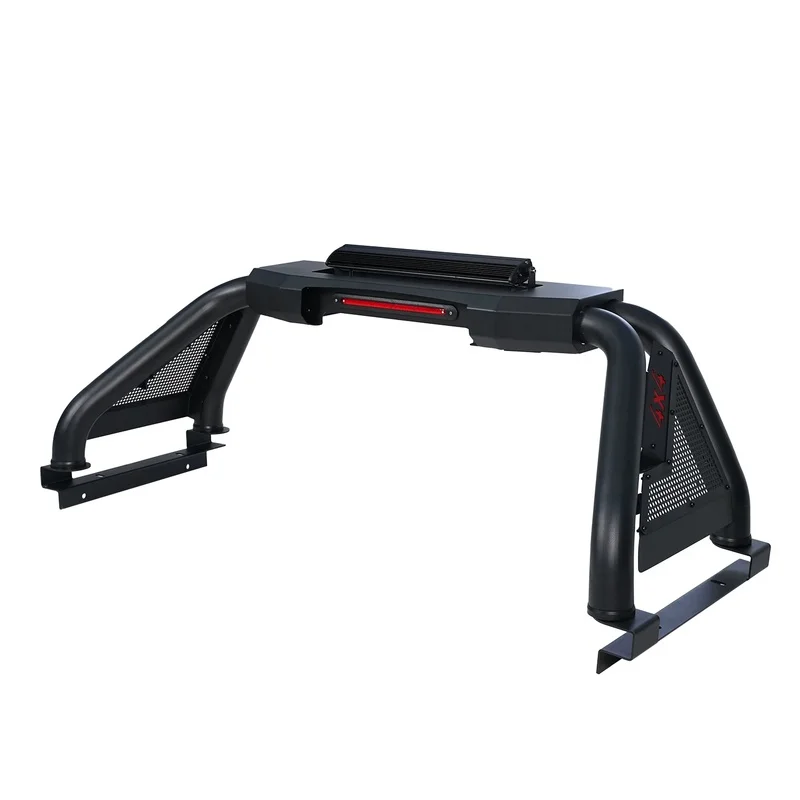 Factory Hot Selling Universal 4X4 Sports Iron Roll Bar With Signal Light Tacoma L200 Navara NP300